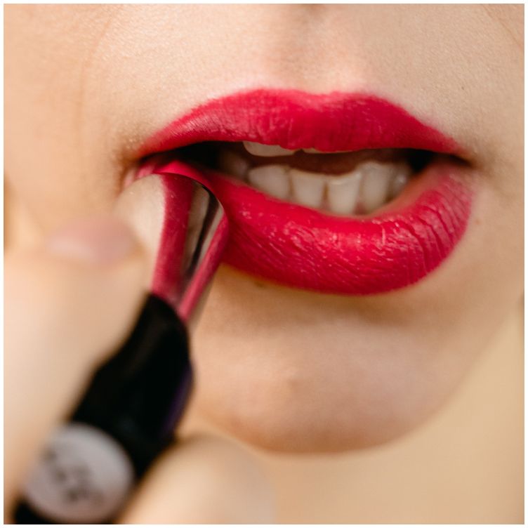 Lipstick can change the appearance of the lips